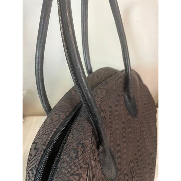 Mangiameli VTG Vintage Designer Shoulder Bag Satchel Monogram Made In Italy - Picture 7 of 13